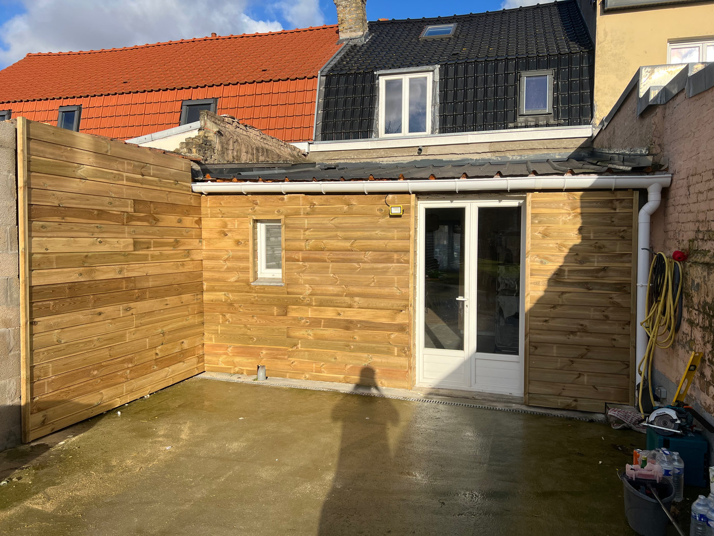Extension en bardage bois